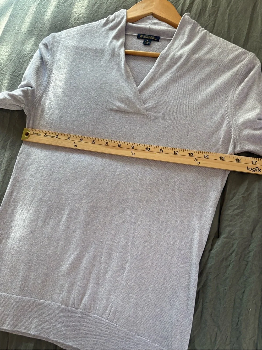 Brooks Brothers Silk Cashmere Shawl Neck Sweater. Size Small.